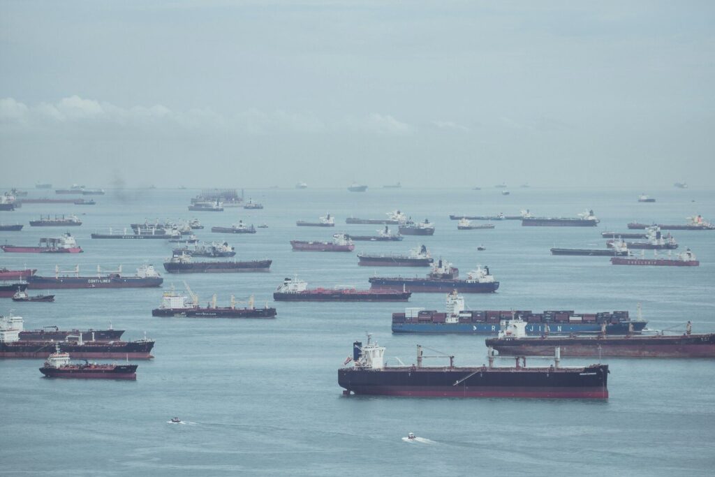 a large body of water filled with lots of boats